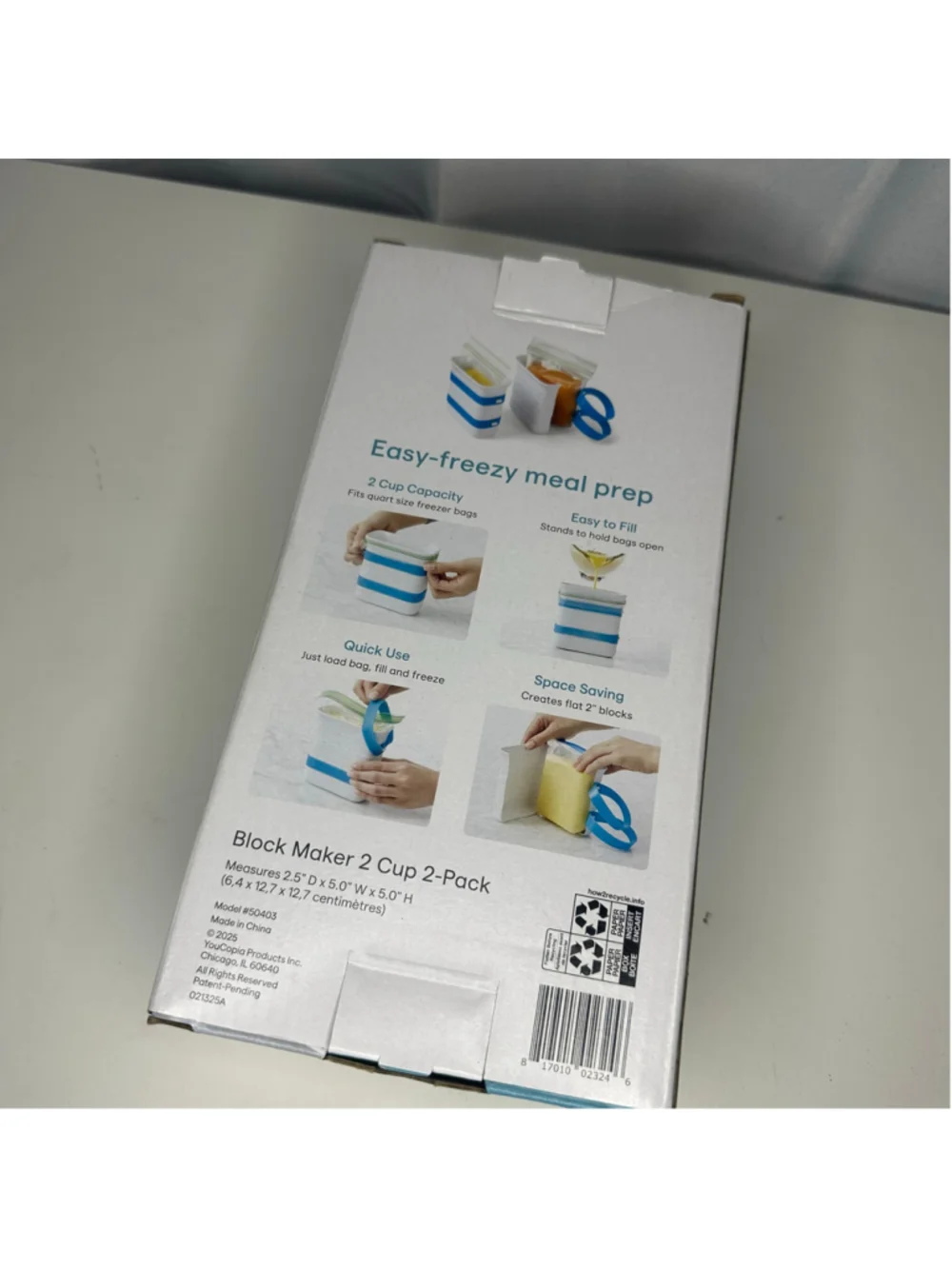 YouCopia FreezeUp Food Block Maker 2-Pack (New in Open Box)